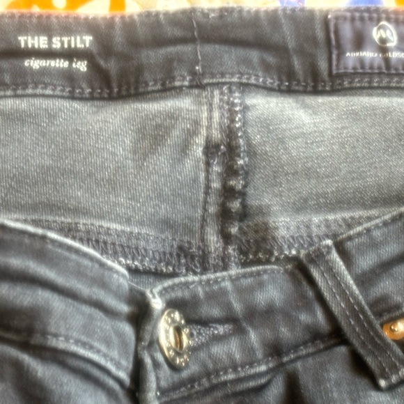 AG The Stilt Cigarette Jeans Dark Blue Denim Womens Size 30 - Picture 5 of 5
